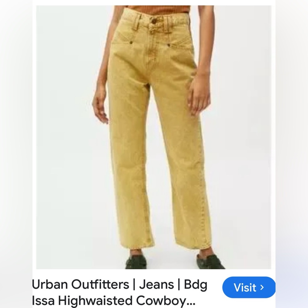 BDG Mustard Cowboy Jean